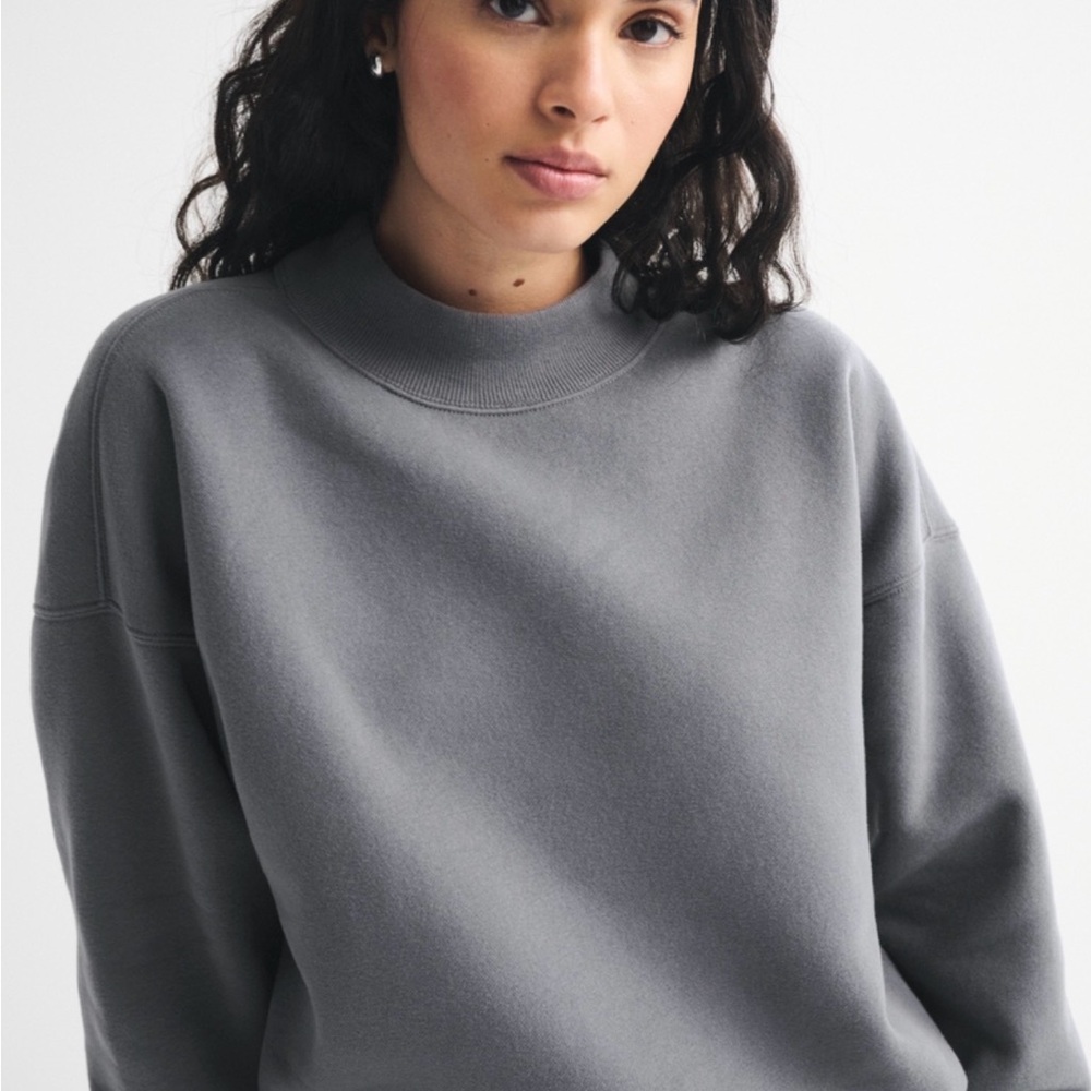 Abercrombie & Fitch Charcoal Crew Neck Sweater